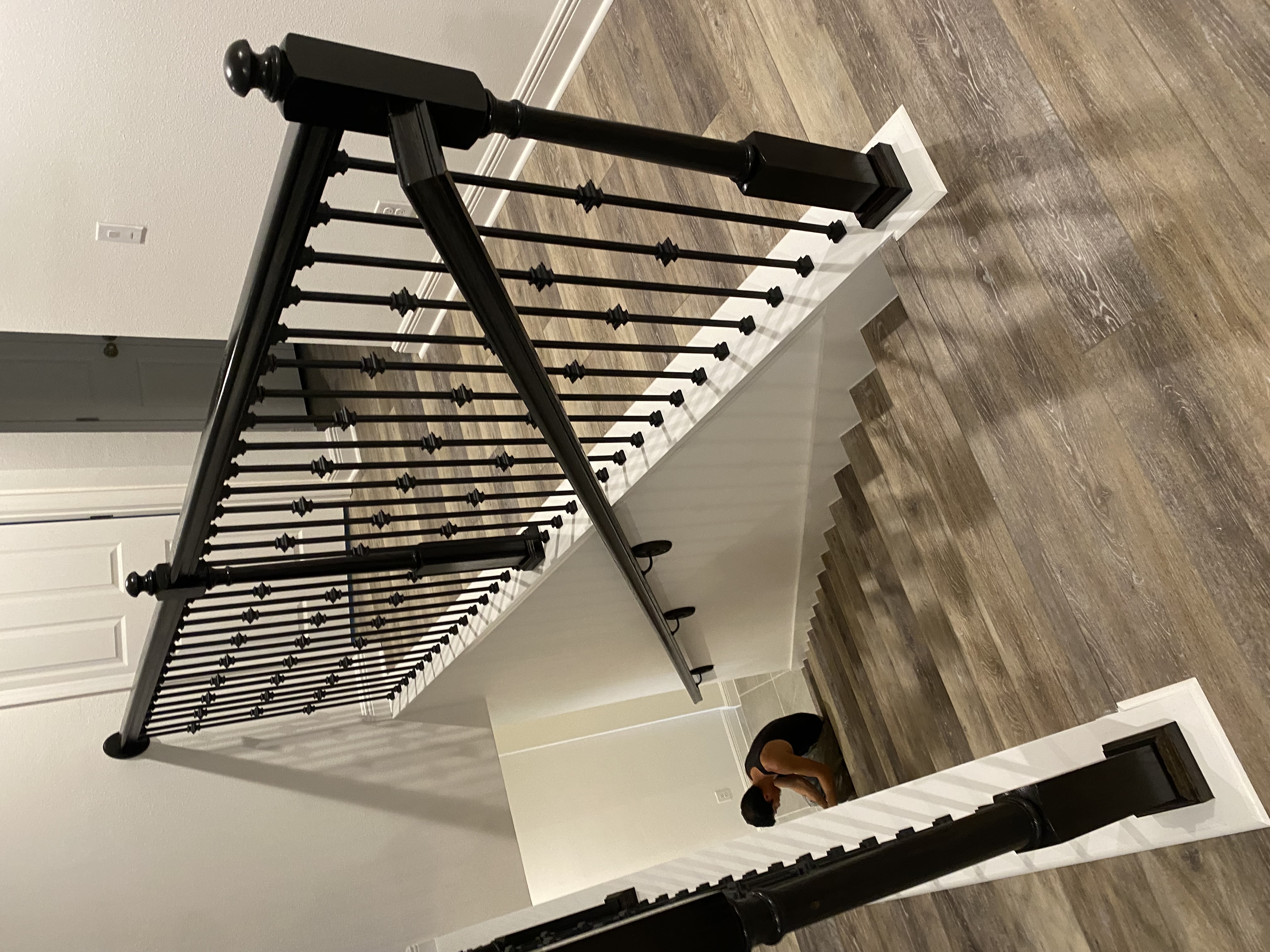 Staircase railing installation by Ricky G's Handyman Services