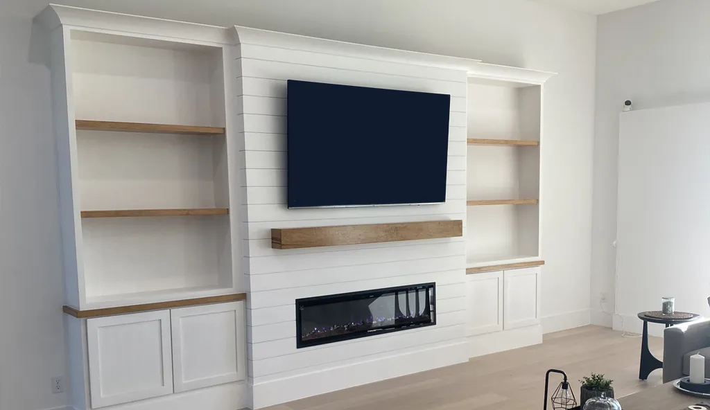 Custom built-in shelving installation in Clermont FL by Ricky G's Handyman Services